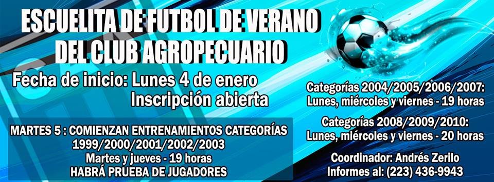 Escuelita de verano en Agropecuario