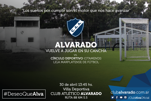 UN SUEÑO HECHO REALIDAD: ALVARADO PREPARA SU VUELTA A CASA