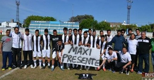 Conmovedor homenaje a Maxi Giusti