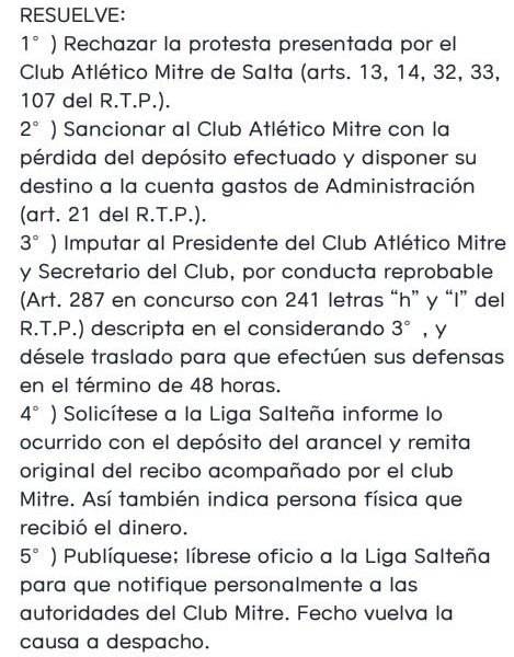El Consejo Federal rechazó el pedido de Mitre de Salta