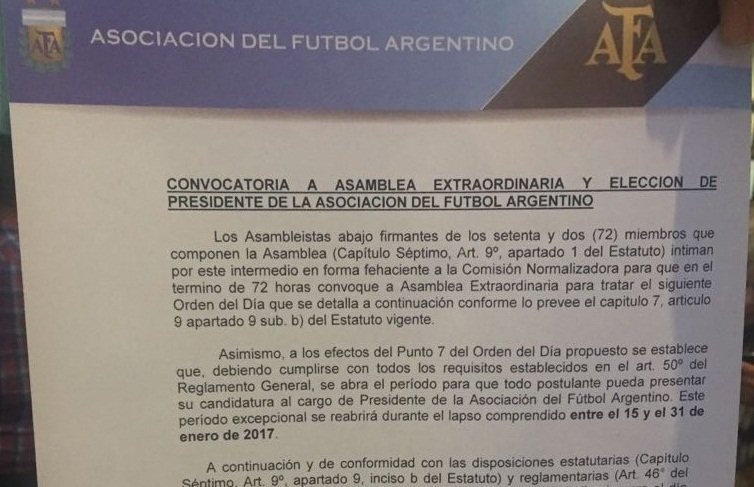 Habrá elecciones en AFA