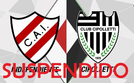 Independiente – Cipolletti: Suspendido