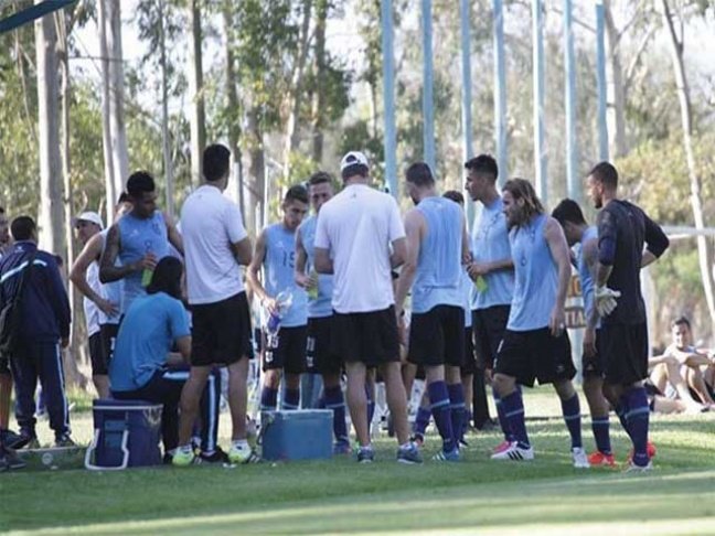Entrenamiento accidentado en Gimnasia