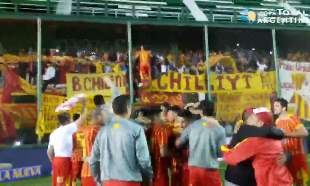Mira el festejo de Sarmiento