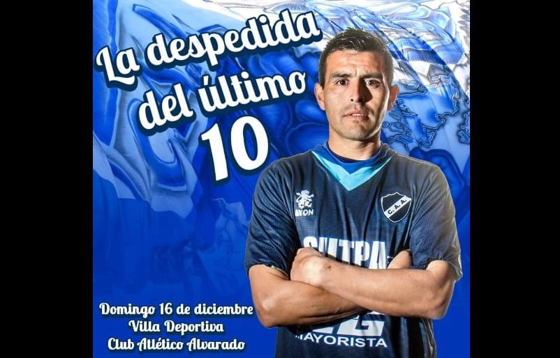 Alvarado despide a su idolo «Trapito» Ceballos