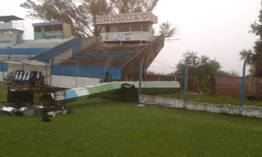 El mal tiempo arremetió contra el estadio de Gimnasia