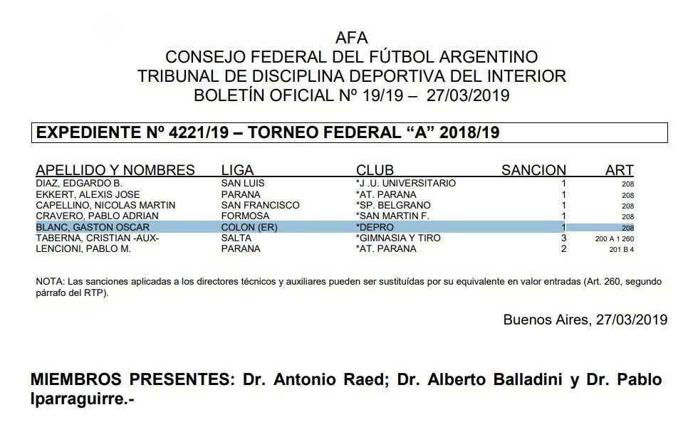 El Consejo culpó a la Liga de Colón y Madryn no tendrá los puntos ante Camioneros