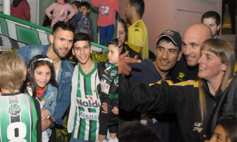 Banderazos de los hinchas para alentar en Olimpo y en Villa Mitre