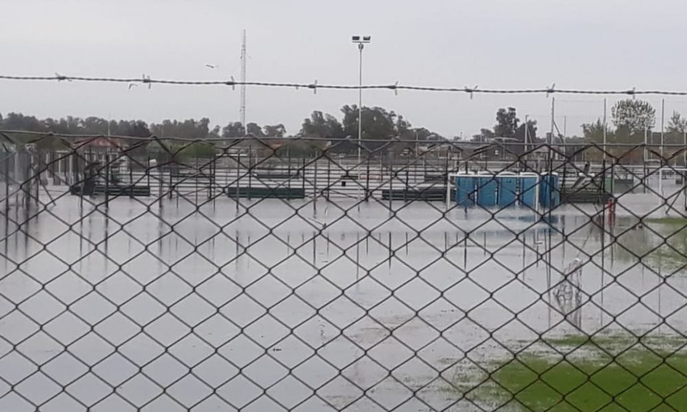El predio de Camioneros quedó comprometido tras el desborde del Rio Matanza