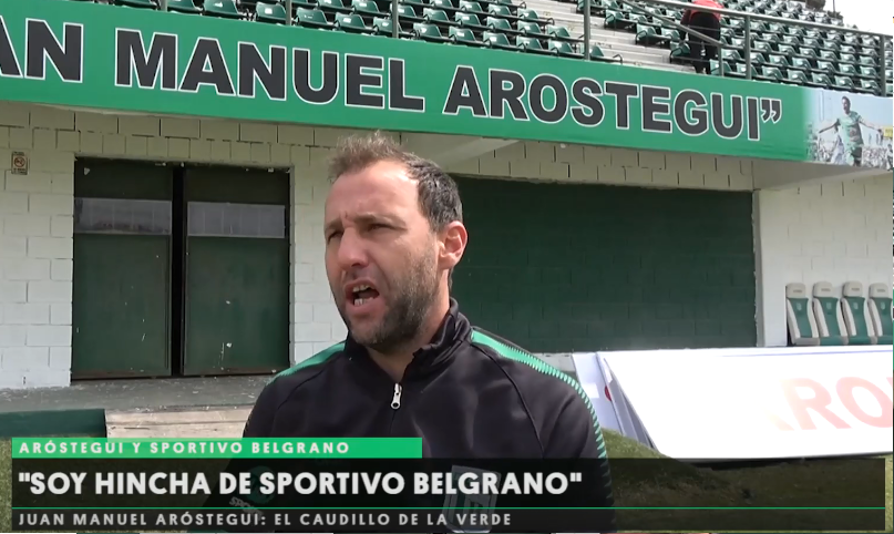 Juan Manuel Aróstegui: la historia del ídolo de Sportivo Belgrano