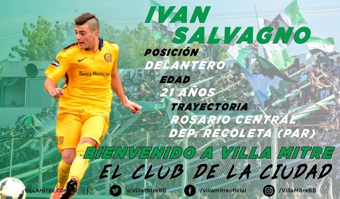 Iván Salvagno es la segunda incorporación de Villa Mitre