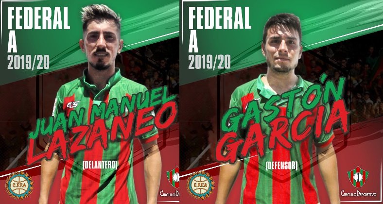 García y Lazaneo, las dos caras nuevas de Círculo Deportivo