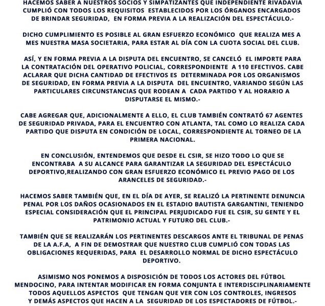 Comunicado oficial de la Lepra tras los incidentes ante Atlanta