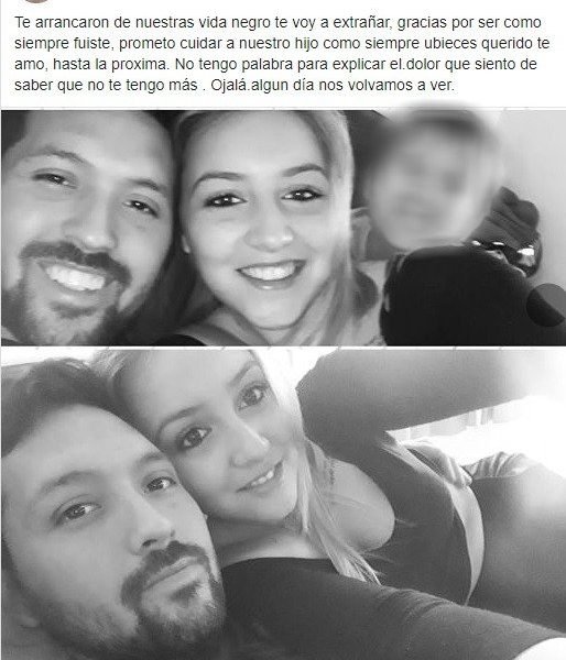La dolorosa despedida de la mujer del hincha fallecido: «Prometo cuidar a nuestro hijo»