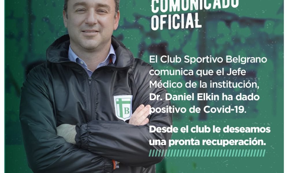 Coronavirus: El médico de Sportivo Belgrano dio positivo de Covid-19