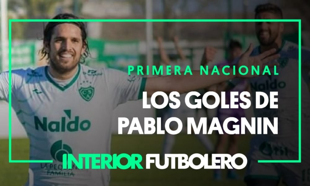 Pablo Magnín, los tantos del goleador de la Primera Nacional
