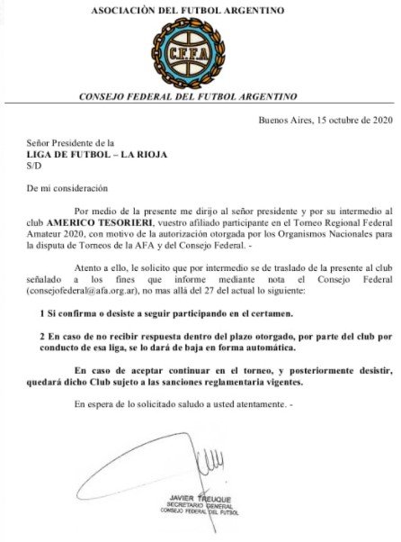 Circular Consejo Federal