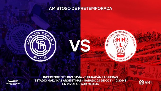 Huracán Las Heras se mide en un amistoso ante Independiente Rivadavia
