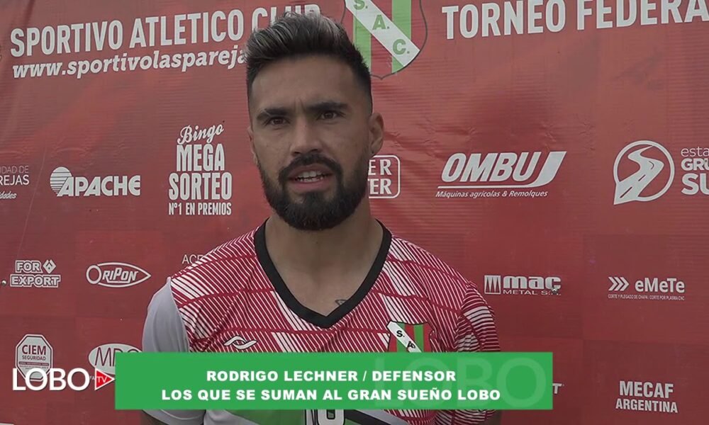 Sportivo Las Parejas suma jerarquía con la llegada de Rodrigo Lechner
