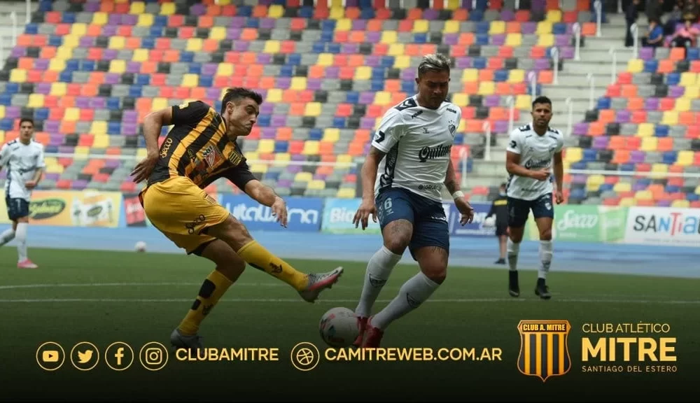 Mitre Goleo 4 a 0 a Quilmes,en el regreso del público a las canchas