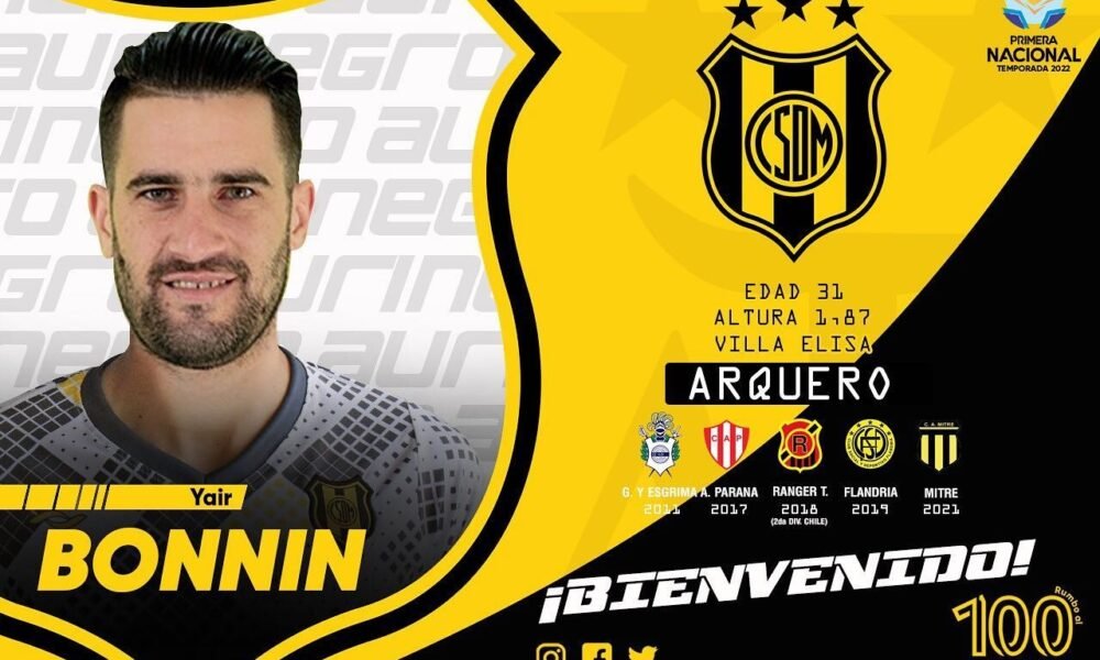 A falta de Sand, Deportivo Madryn incorporó a Yair Bonnin
