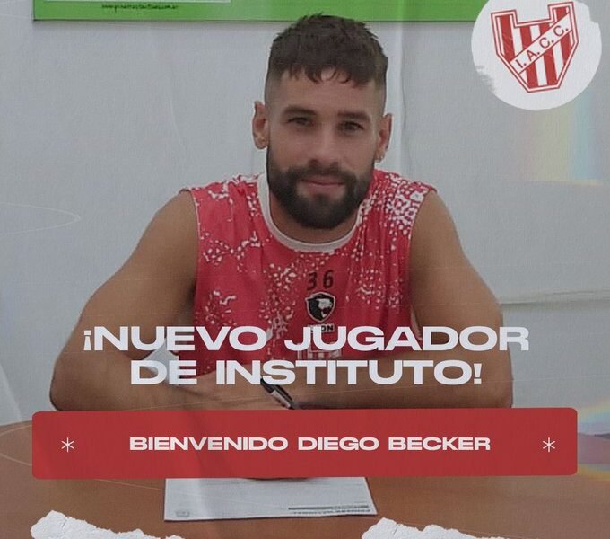 La Gloria se refuerza: Diego Becker fue presentado en Instituto