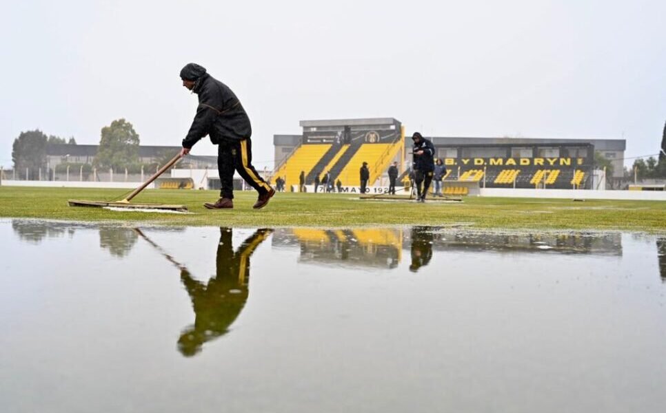 Deportivo Madryn – Deportivo Morón fue suspendido por un diluvio