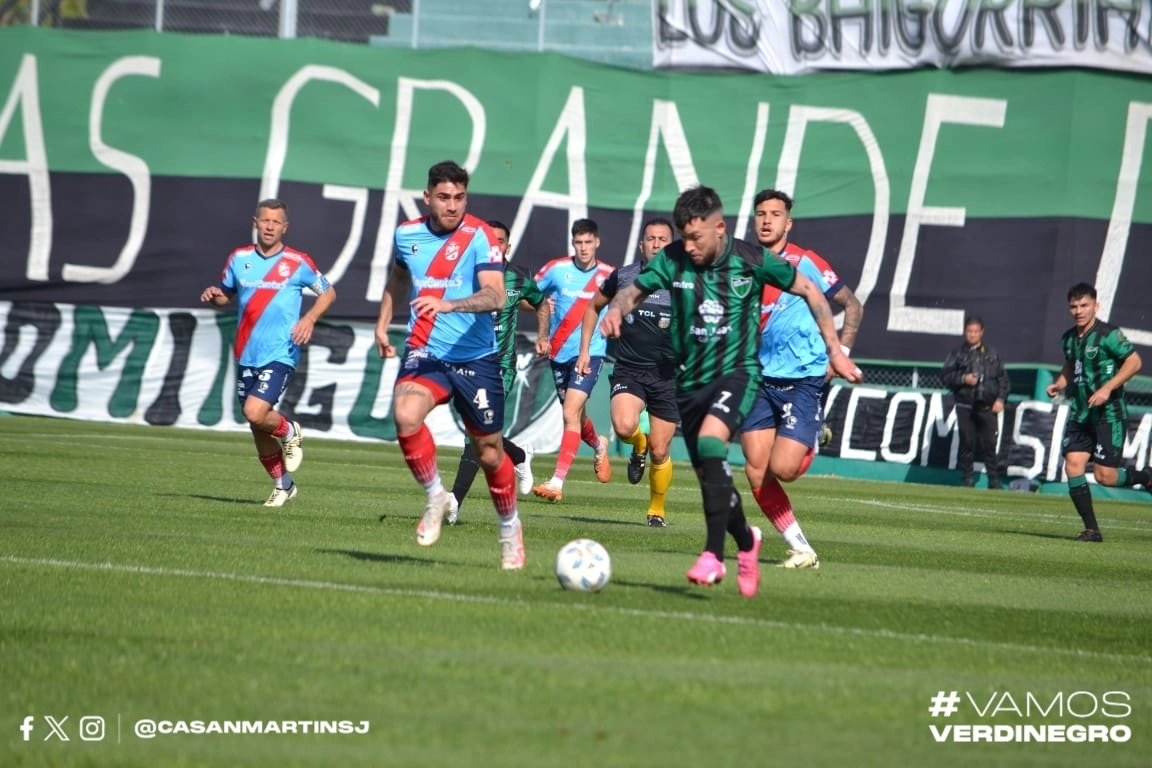 San Martín de San Juan no logra pasar del empate en casa ante un Arsenal colista