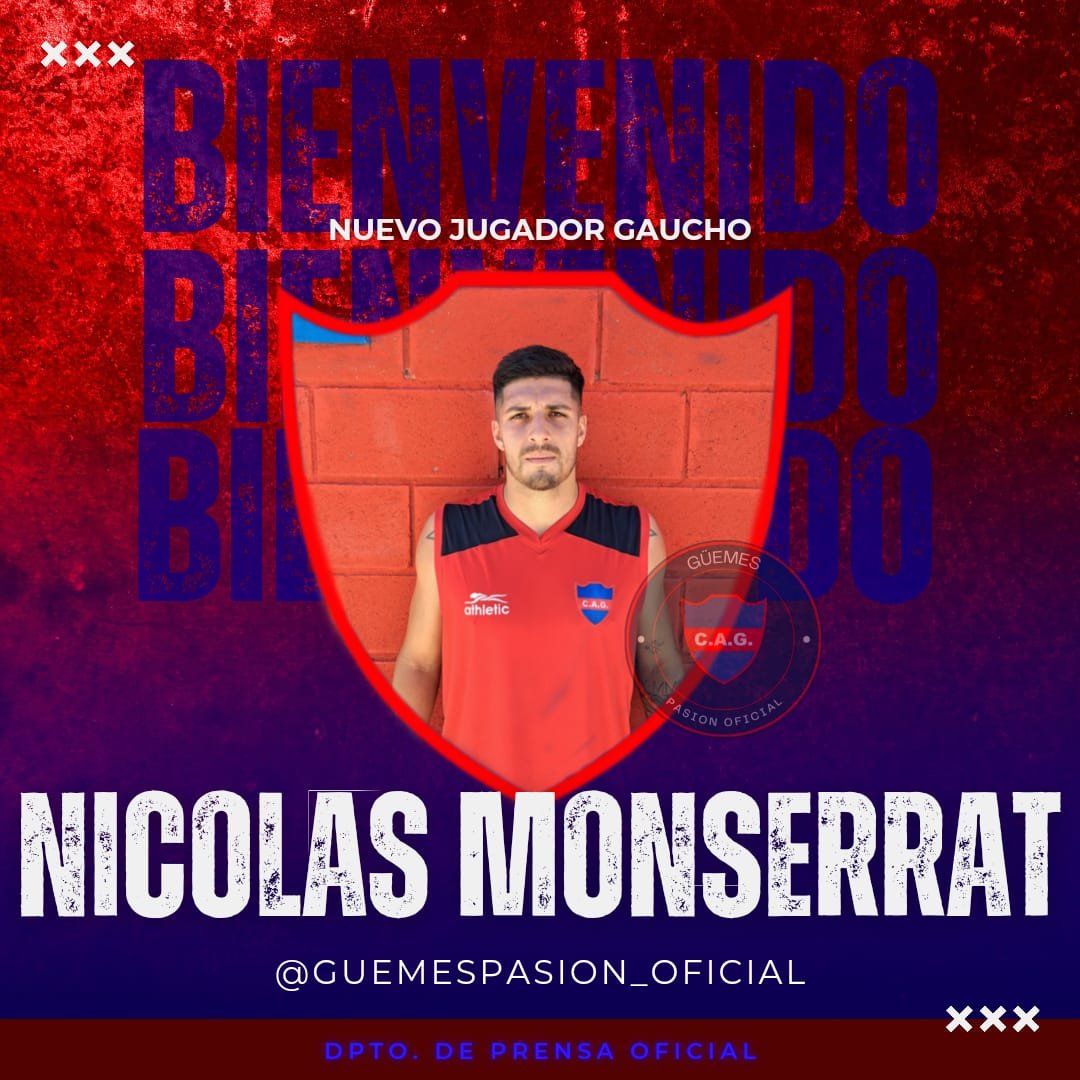 Güemes refuerza la defensa con la llegada de Nicolás Monserrat