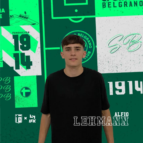 Más potencia delantera: Alfio Lehmann llega a Sportivo Belgrano