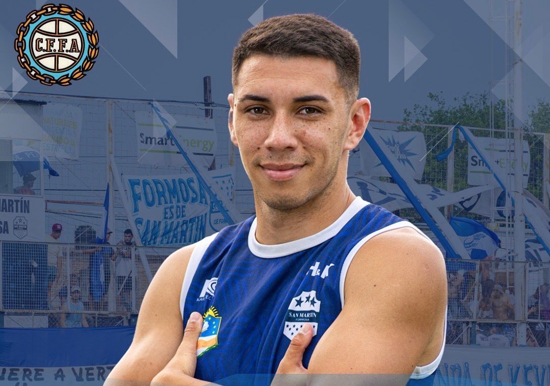 Facundo Monín se sumó a San Martín de Formosa