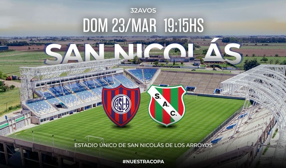 El Lobo va por el Cuervo: Sportivo Las Parejas se mide ante San Lorenzo por Copa Argentina