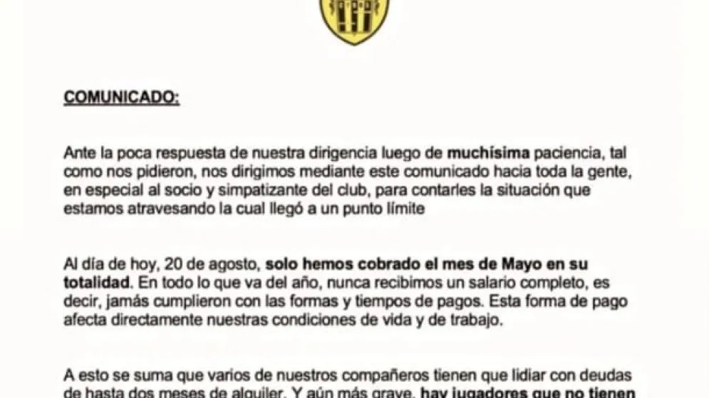 Crisis en Santamarina: fuego cruzado entre jugadores y dirigencia