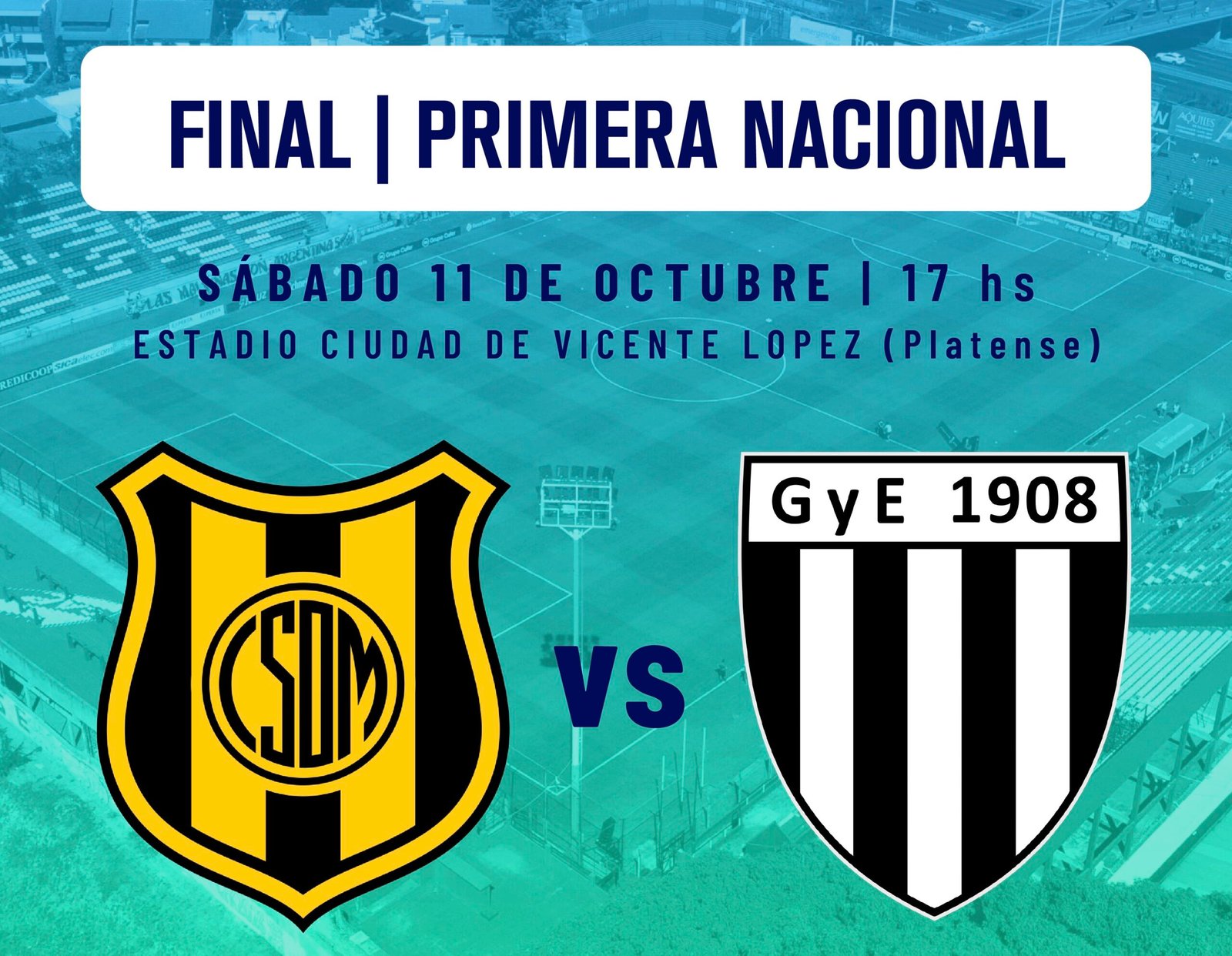 Sede, fecha, hora y terna arbitral confirmada para la final por el ascenso a Primera