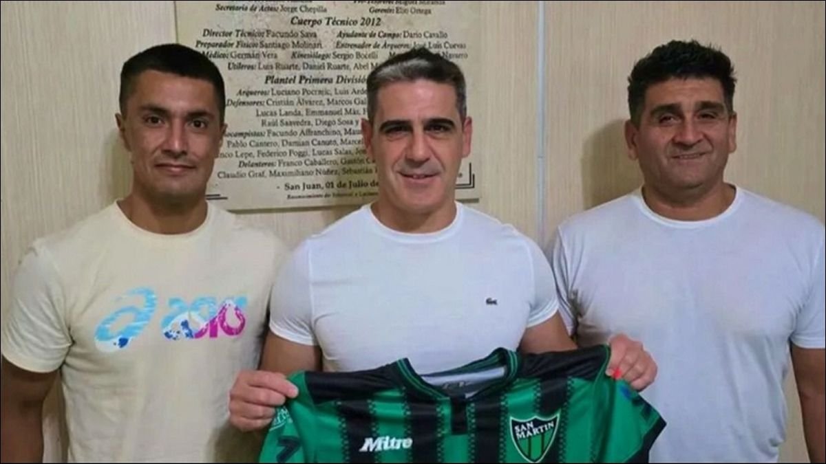 San Martín de San Juan tiene nuevo director técnico: Ariel Martos asume de cara al 2026 