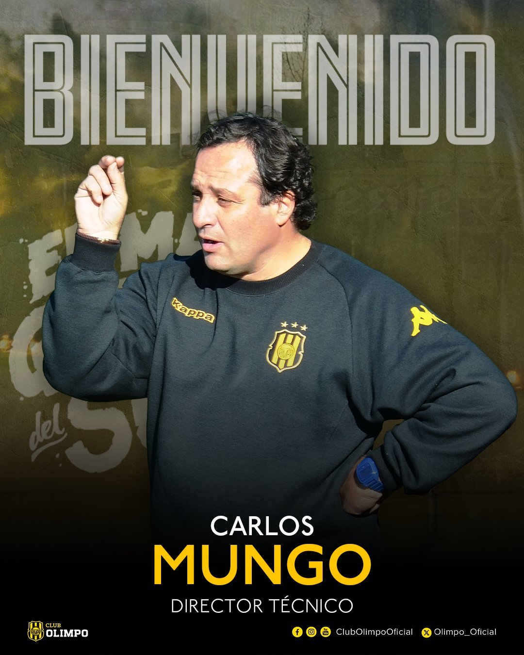 Golpe de timón Aurinegro: Carlos Mungo es el nuevo DT de Olimpo