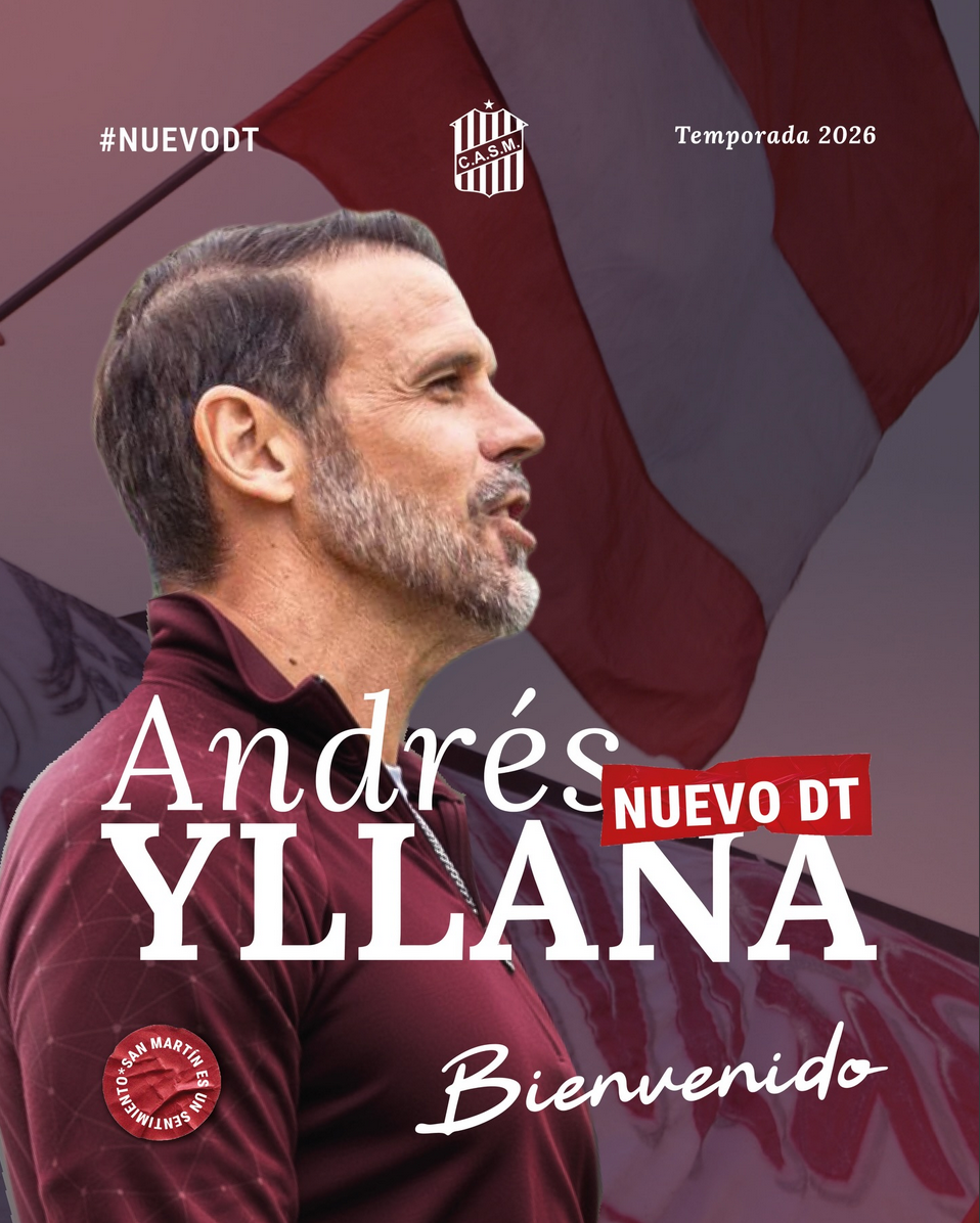 El Ciruja tiene DT: Andrés Yllana es nuevo técnico de San Martín de Tucumán