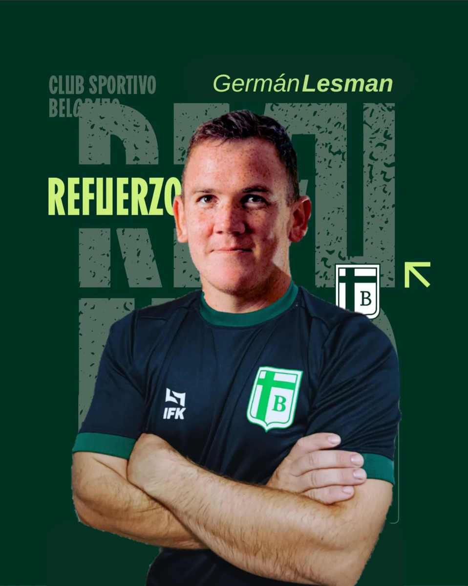 Colorado a La Verde: Germán Lesman llega a Sportivo Belgrano