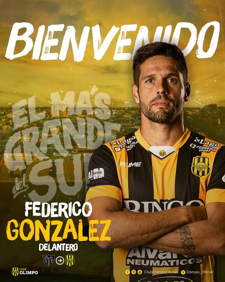 Federico González y Agustín Bellone refuerzan a Olimpo